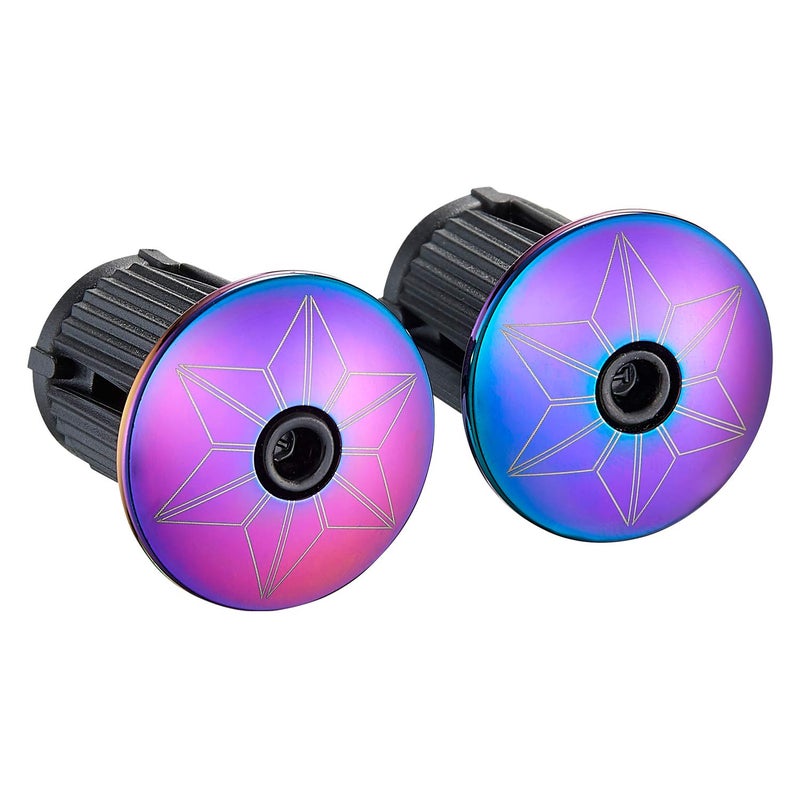 Supacaz Bike BARTAPE  Super Sticky Kush  Star Fade  Oil Slick Plus Oil Slick Plugs - Image 3